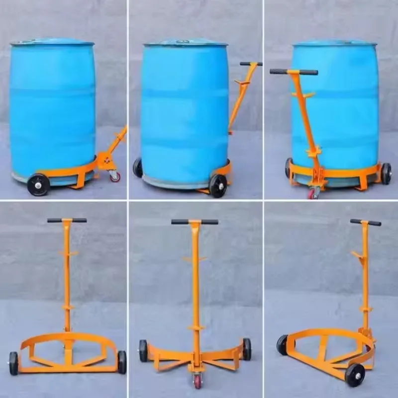 TEBAK 도매 저가 신품 수동 드럼 이동기 오일 드럼 리프터 트롤리 가정용 및 제조 공장용