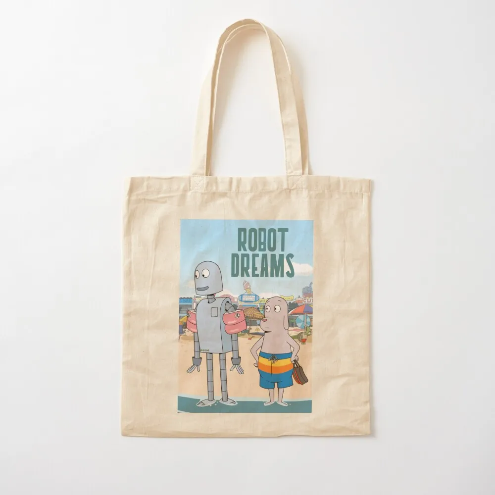 robot dreams movie poster Tote Bag Women's handbag Canvas Canvas Tote Bag