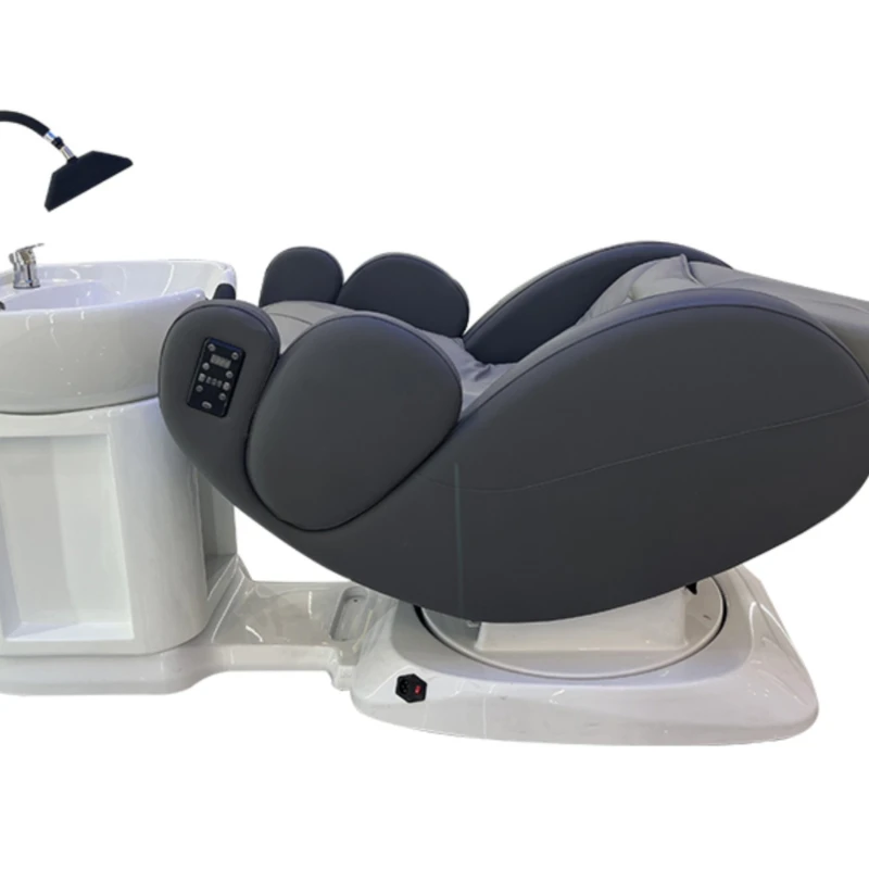 

Electric massage hair chair flush bed scalp care chair multi-functional rotating integrated massage shampoo bed