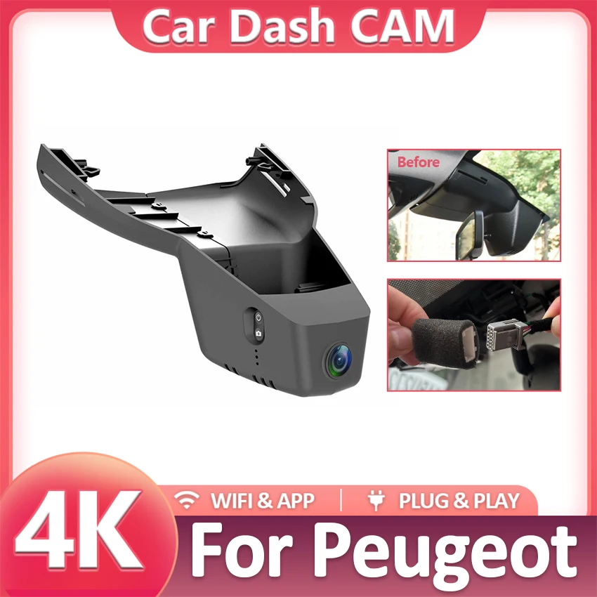 

Dash Camera For Peugeot 308 2022,Dashcam For Citroen C5 X C5X 2023 2022, For Vauxhall Astra 2022, 4K OEM Style Car DVR WIFI APP