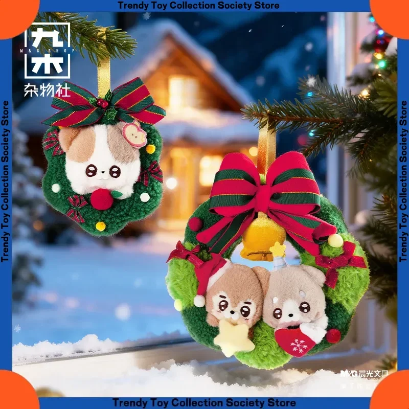 

In-Stock Christmas Wreath Decorations Golden Bow Door Hangers Western-Style Festival Scene Arrangements Birthday Festival Gifts