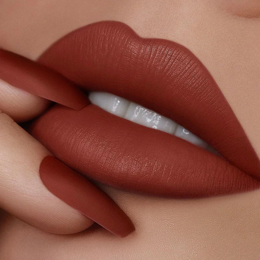 Nude Brown Red Lipstick Waterproof Lipliner Pen Sexy Matte Contour Tint Lipstick Lasting Non-stick Cup Lip Gloss Lips Makeup