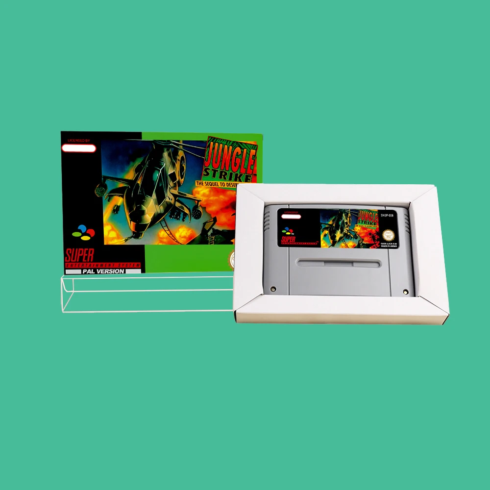 

RPG Game for Jungle Strike - Game Cartridge with Box for PAL version 16 bit SNES console