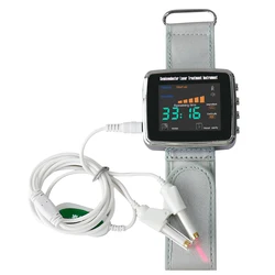 650nm Laser Physiotherapy Wrist Watch 15 Hole Colorful Lights Semiconductor Nano Laser Therapy Diabetes Hypertension Sinusitis