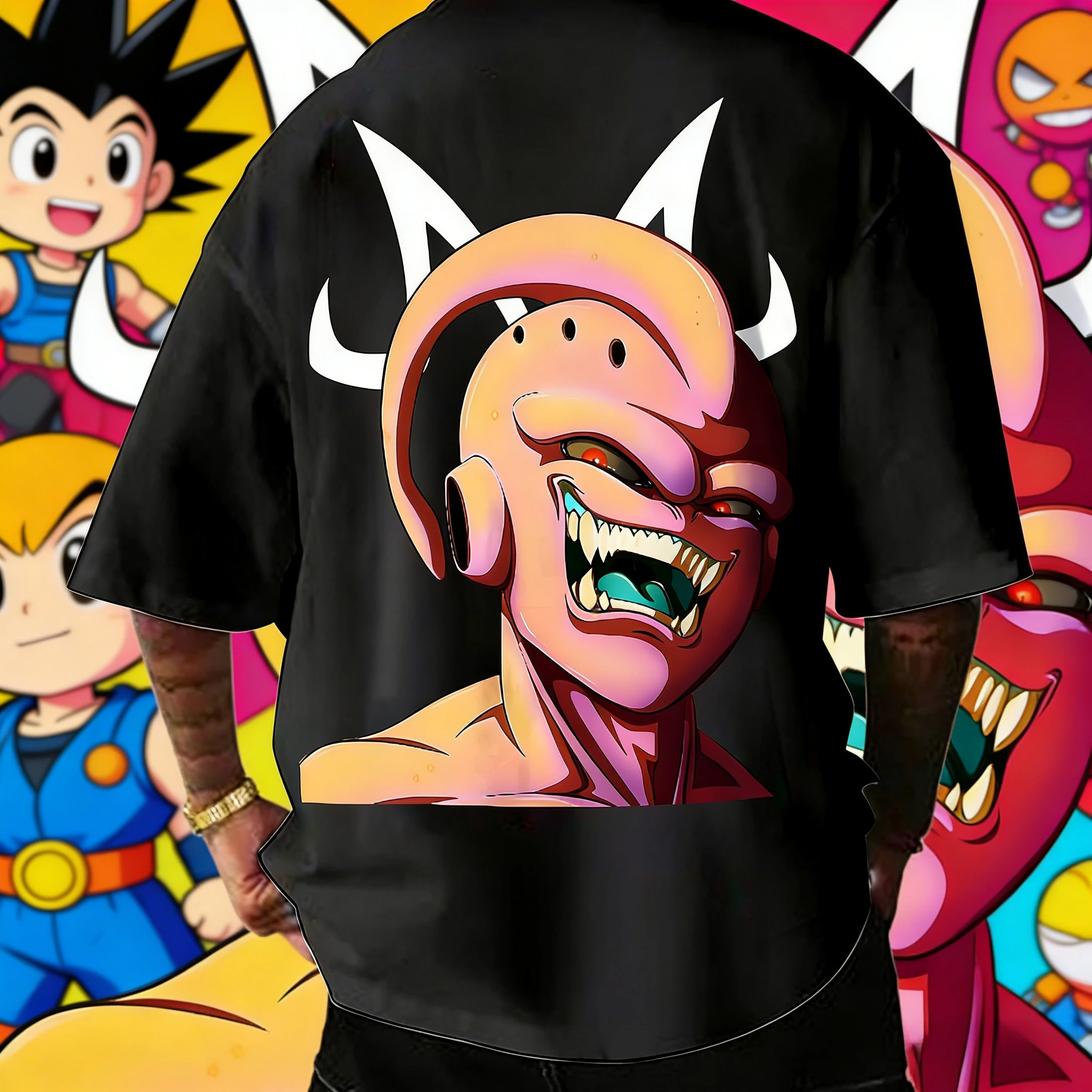 

Новая летняя футболка с принтом Dragon Ball к 40-летию, 100% хлопок, повседневная уличная одежда унисекс