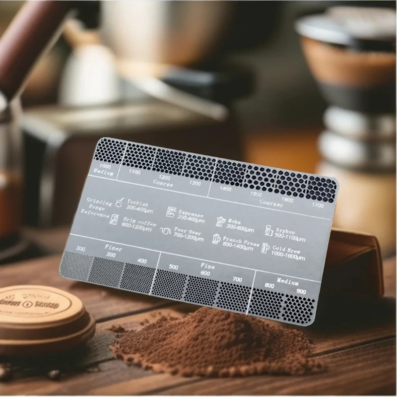 Coffee Powder Grinding Thickness Reference Comparison Card Grinder Grinding Powder Thickness Comparison Scale-A22G