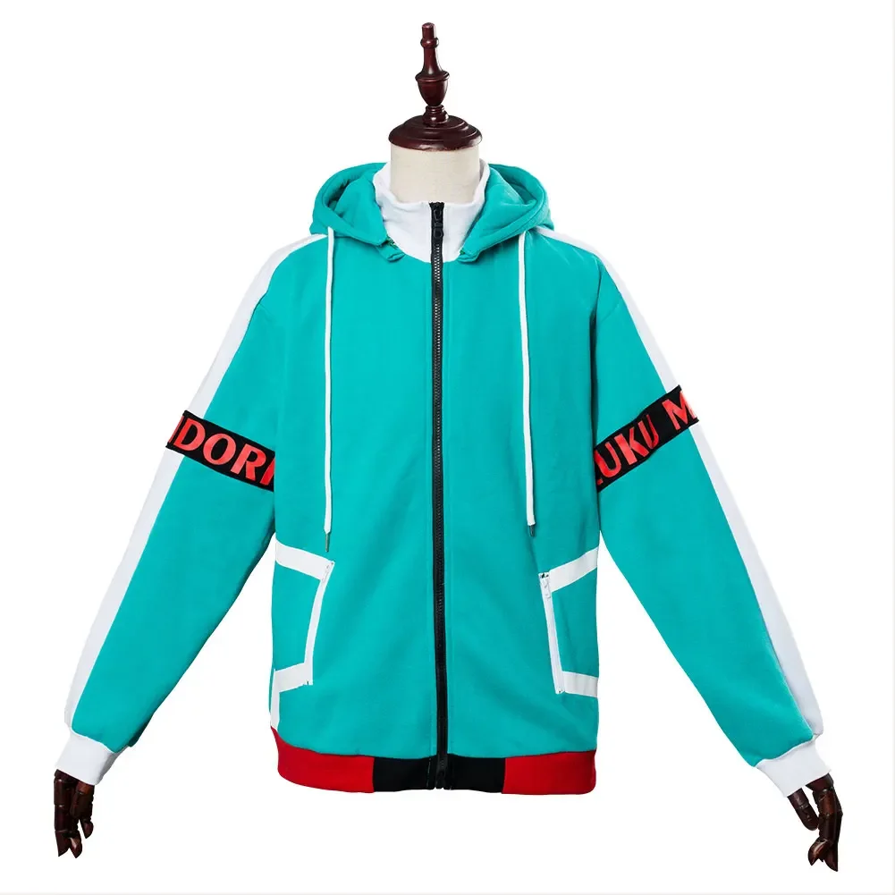 Anime My Hero Academia Boku no Hero Academia Midoriya Izuku Hoodie Cosplay Costume School Uniforms Men Coat Jacket