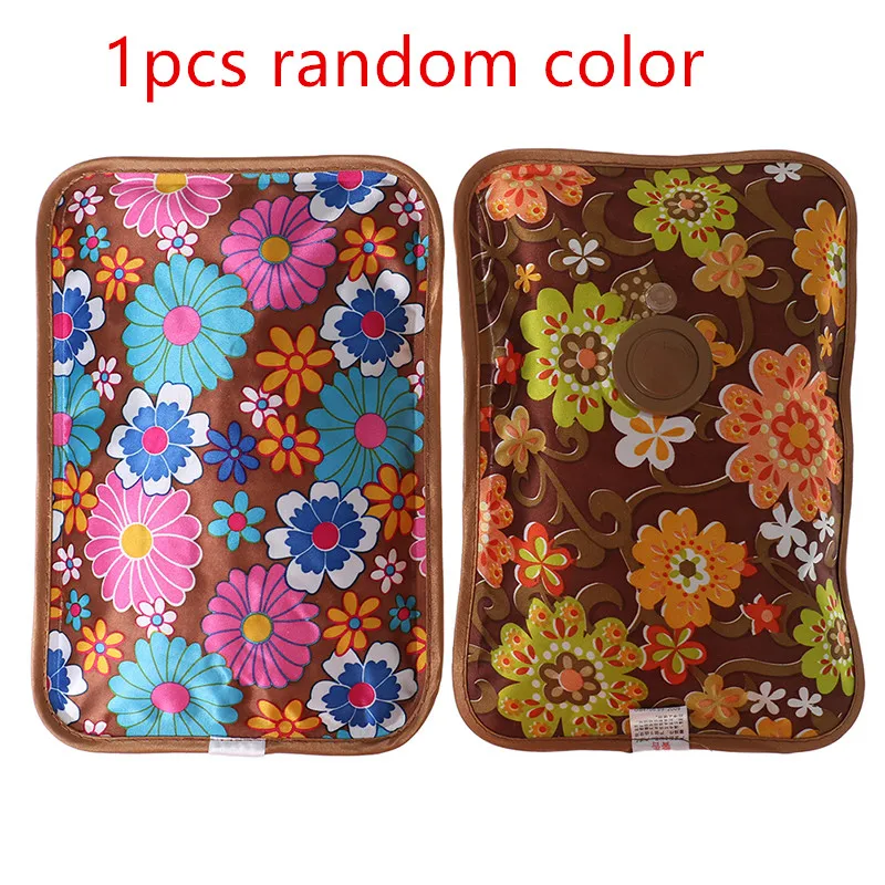 1PC Rechargeable Electric Hot Water Bottle Hand Warmer Heater Bag For Winter Random Color