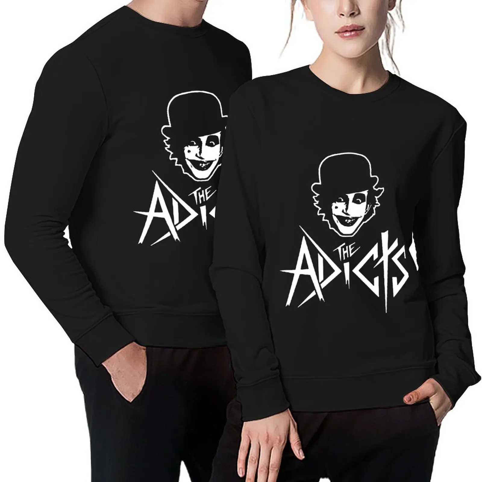 The Adicts Monkey 181 Traditional Fit Men_s Cotton Tee (Adic01) Black Personalized Pullover men's clothes new in sweatshirts