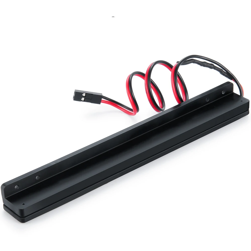 MIBIDAO Roof Light LED Lights Bar Spotlight Headlights For 1/10 TRX4 TRX-4 Defender RC Crawler Car Upgrade Parts