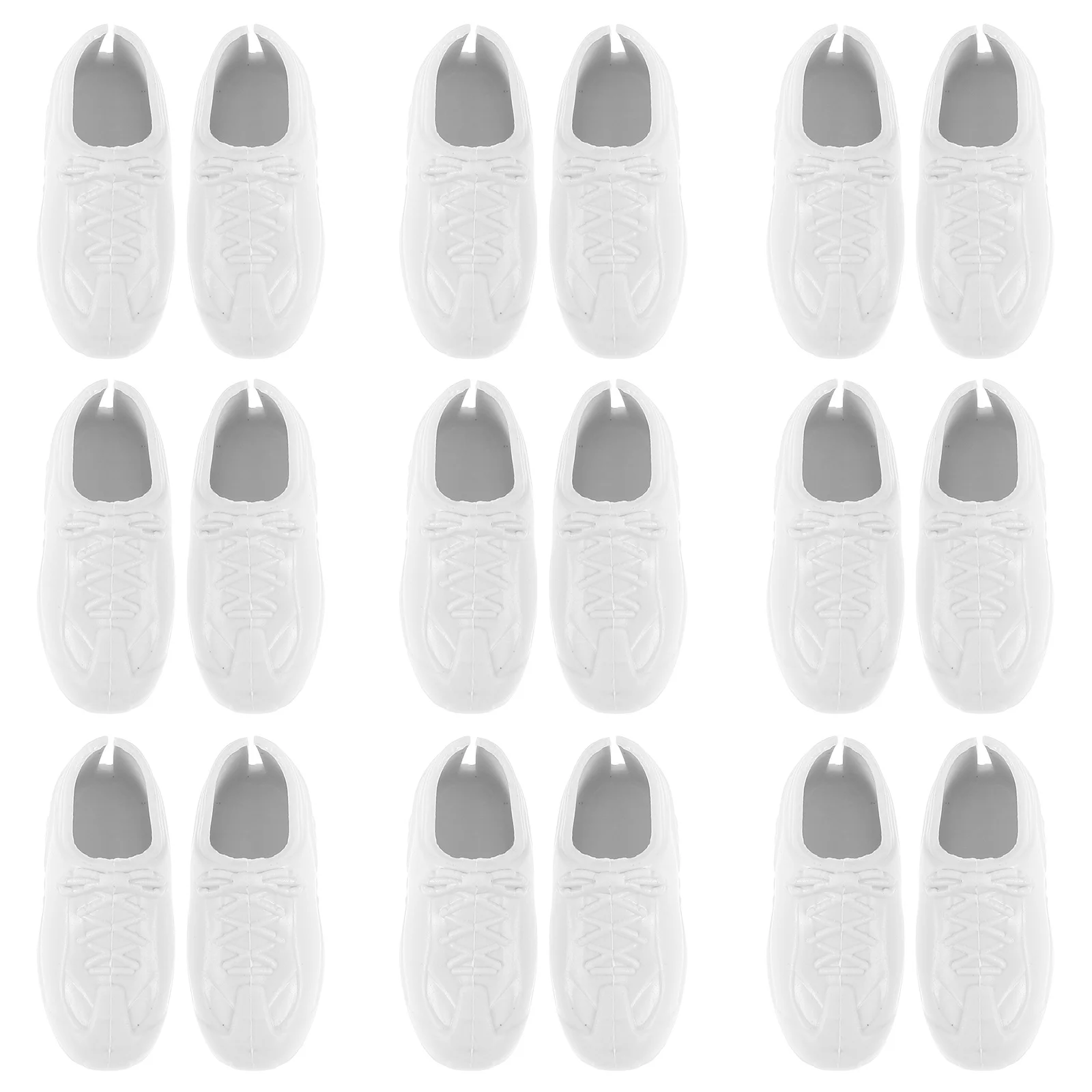 1 set 1 set miniatuurschoenen voor 11 inch stijlvolle plastic kleine schoenaccessoires rollenspel leuk vakmanschap gemakkelijk schoon te maken