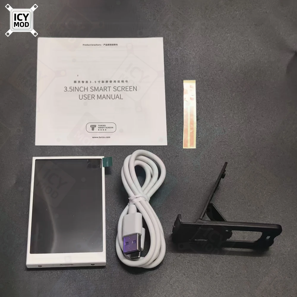 Data Monitoring 3.5-inch Mini PC Secondary Screen LCD Moniter Type-C Power Supply 320 * 480 Resolution Custom Dynamic Theme MOD