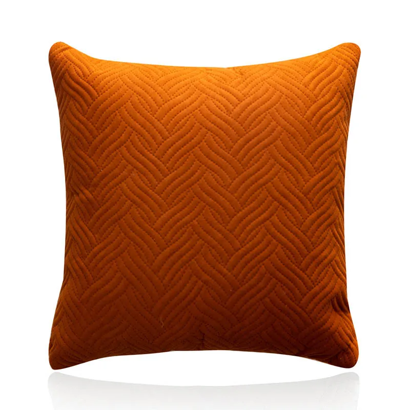 Quilted Velvet Pillow Cover 10