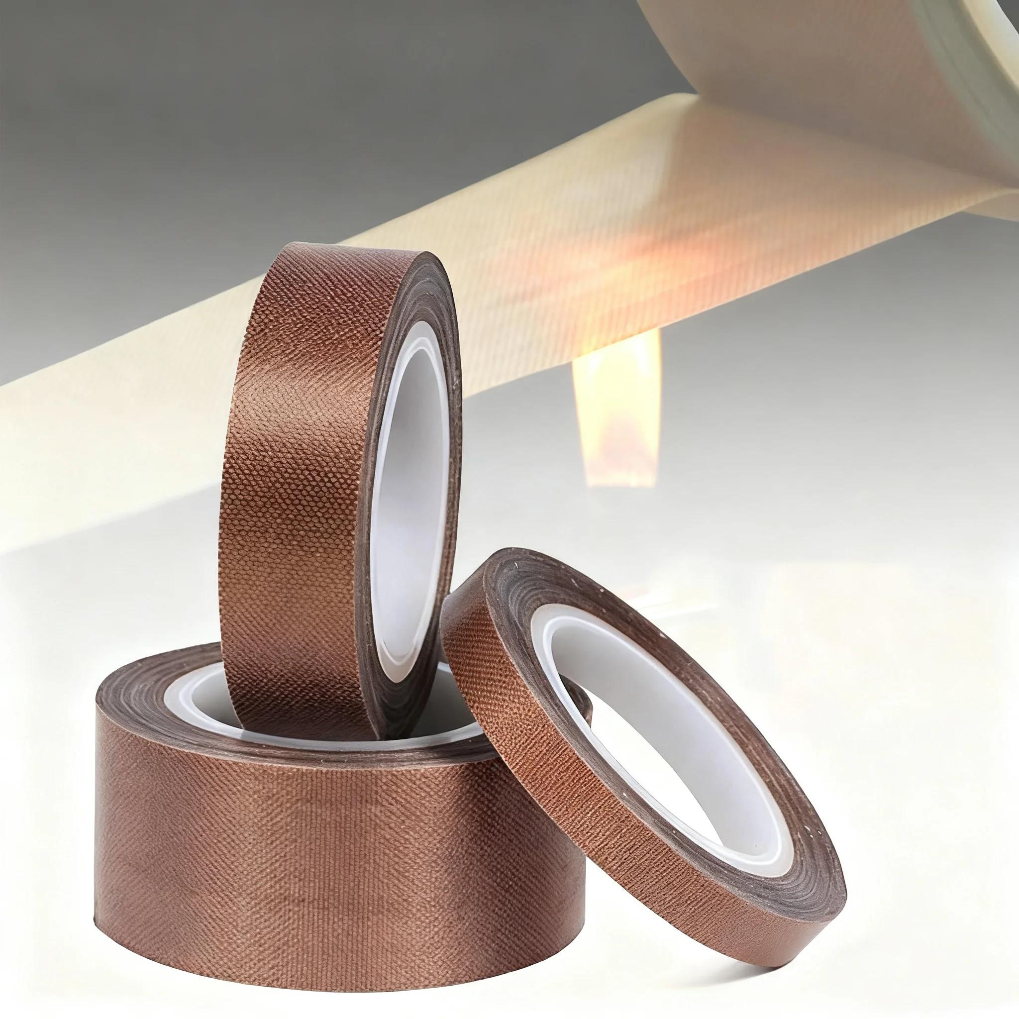 High Temperature Resistance Tape 300 Degrees PTFE Cloth Heat Insulation Adhesive Sealing Tape Cloth 10M Length