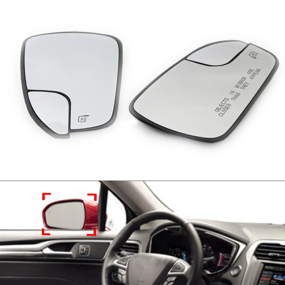 

Car Blind Spot Lane Change Assist Heated Rearview Wing Mirror Left/Right 1Pcs For Ford Mondeo Fusion 2013-2020 USA Version Only