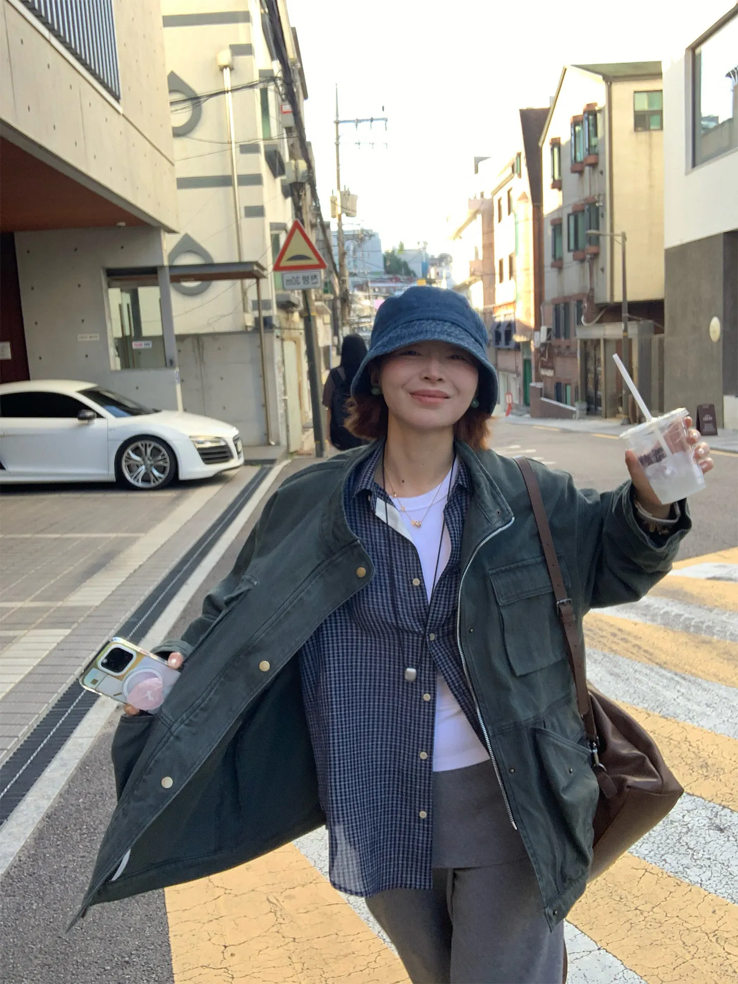 

Retro Military een Workwear Jaet Women's Loose Casual Sle with kets Cotton Material Long Sve Zipper Closure