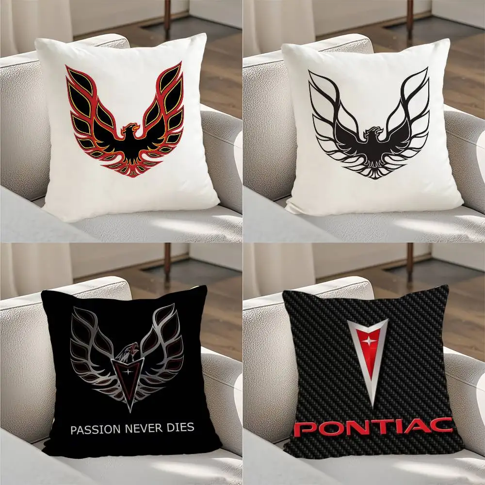 

Golden P-Pontiac Pillow Case Luxury Double-sided For Car Pillows 45x45 Cushions Cover Home And Decoration Sofa Pillowcase 50x50