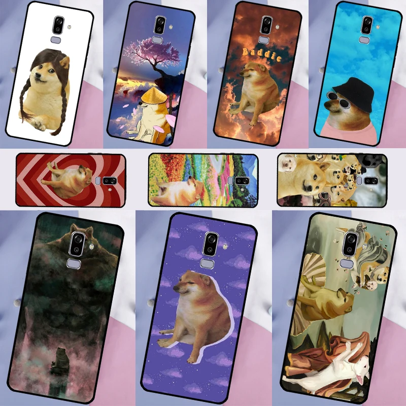 Doge Dog Cheems meme Case For Samsung Galaxy A3 A5 2017 J1 J3 J7 J5 2016 A6 A8 A7 A9 J8 J4 J6 Plus 2018 Fundas