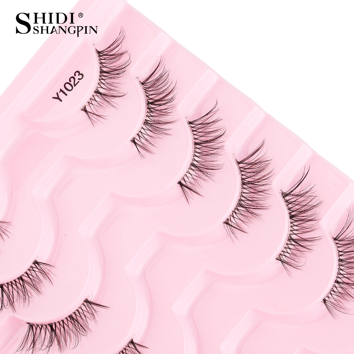 Neue Halbe Wimpern Falsche Wimpern 5/10 Paar 3D Nerz-Wimpern Natürliche Wimpernverlängerung Katzenaugen-Wimpern Make-up Faux Cils Fox Lash – Detail 13