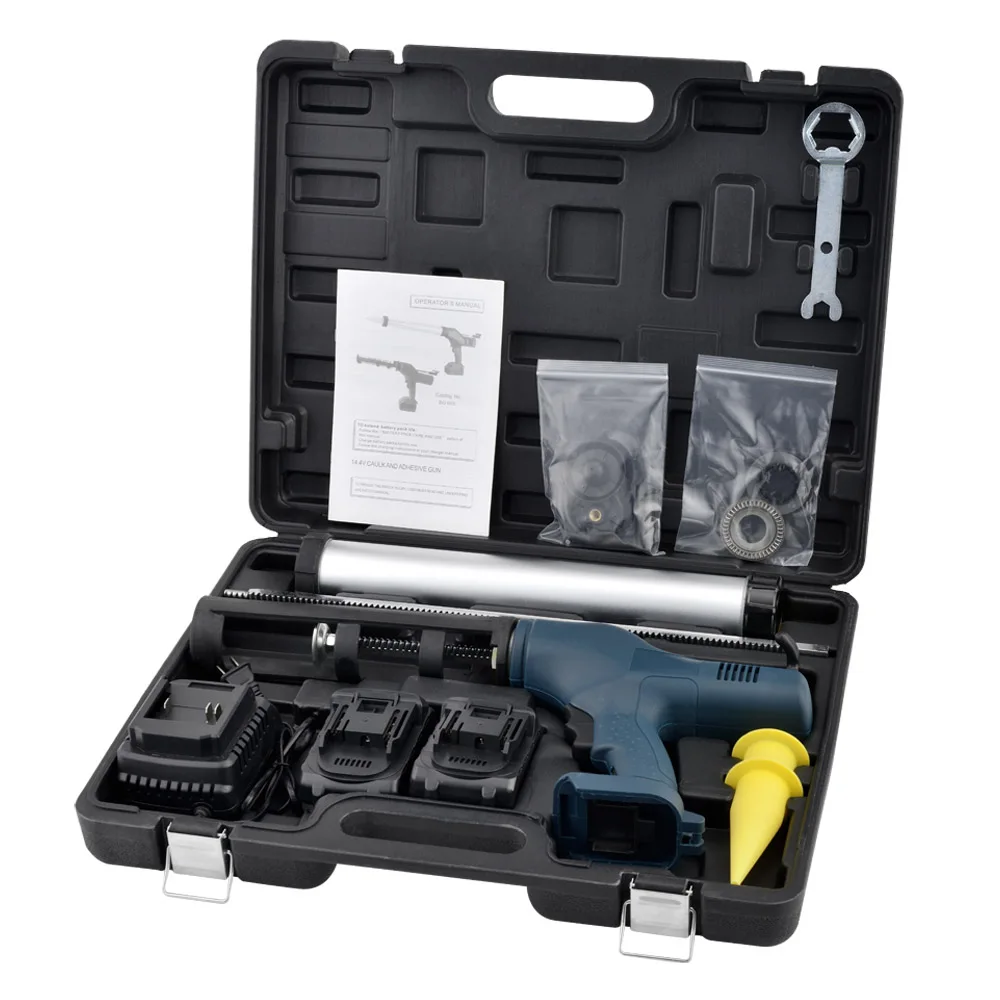 18V Convertible Dual Purpose Electric Caulking Gun Cordless Caulk Gun for Processing Sealant and Adhesive Cartridges or Tubes