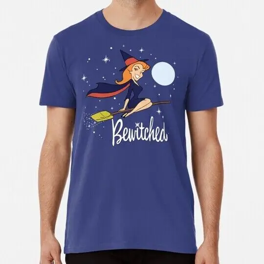 Bewitched Broom Sticker Mask S to 5XL Made in the USA T-Shirt