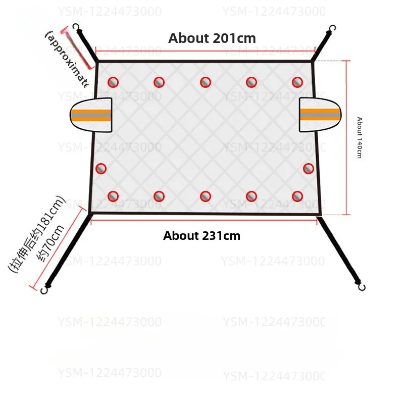 Car Snow Block, Thickened in Winter, Frost-proof, Sun Block, Sun Block, Front Block, Warm Car Cover