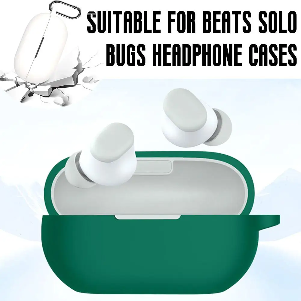 For 2024 Solo Buds Shockproof Wireless Earphone Dust Washable Impact-resistant Sleeve Cover Soft Anti Housing O5J3