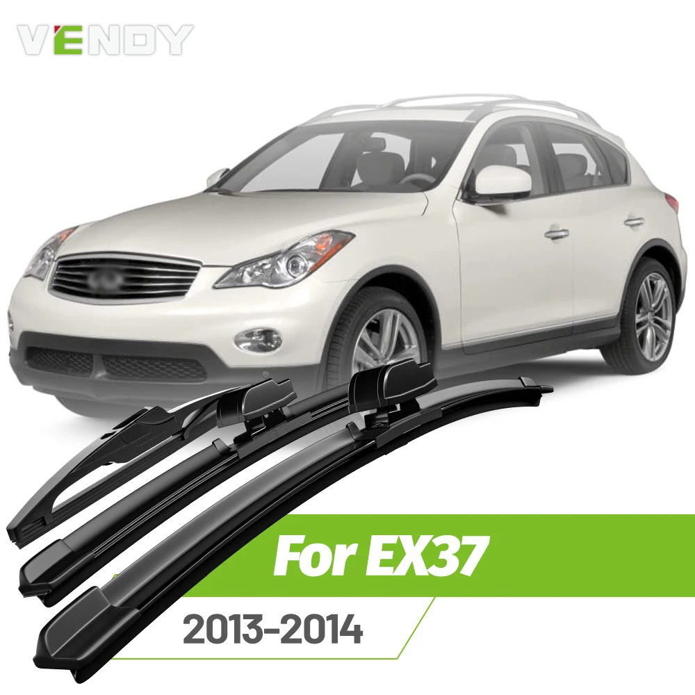 

Front & Rear Wiper Blades Set For Infiniti EX37 2013-2014 Windshield Windscreen Window Rain Brushes 24"+17"+14"