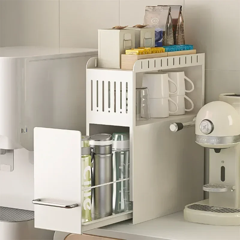 

Pull Out Style Spice Organizer Kitchen Seasoning Drawer Rack Countertop Dustproof Cup Storage Rack Multipurpose Spice Cabinets