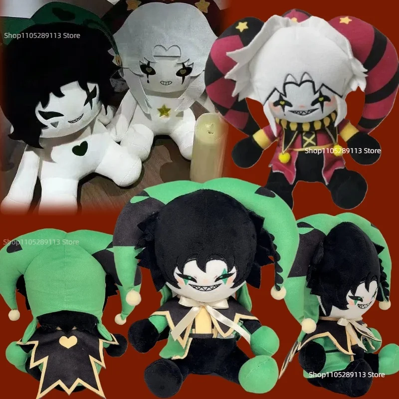 

New 20/27/40cm Pierrotthe Harlequin Plush Doll Cartoon The Freak Circus Pierrot Plushie Anime Peripherals Stuffed Pillow Gifts