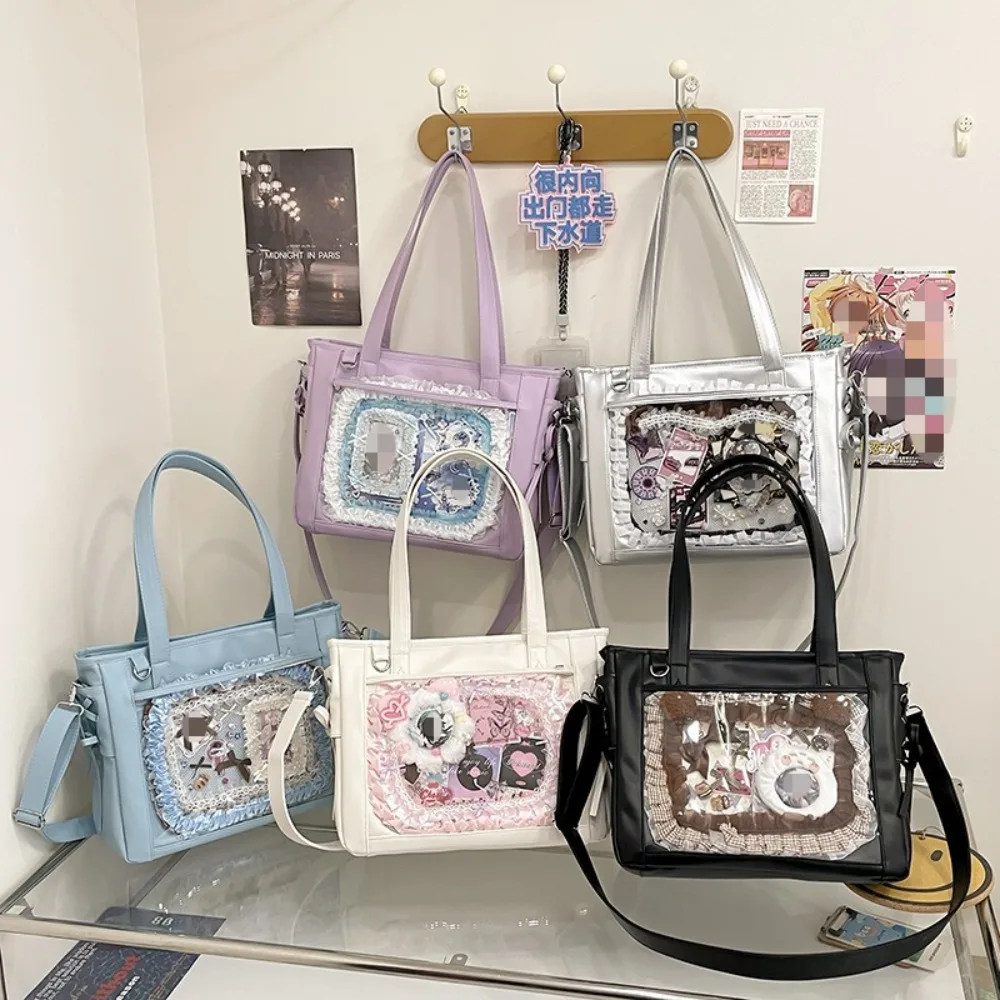 

New Japanese Cute Kawaii Girls Ulzzang Y2K Ita Bag Daily Commuting Class Tote Bags Sweet Girl JK Uniform Shoulder Luxury Bags