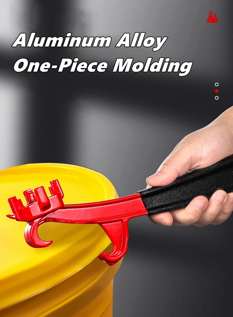 Bucket Opener Bung Wrench Multifunction Aluminum Alloy Labor Saving Bung Wrench Barrel Lid Oil Drum and Paint Bucket Opener Tool