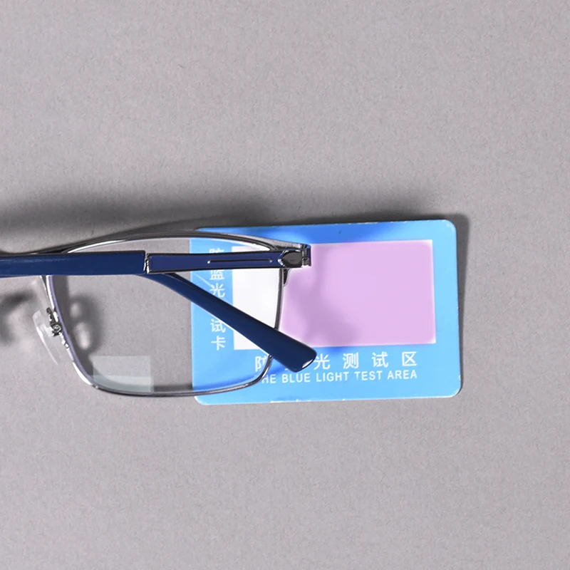 Blau Licht Lesebrille Männer Computer Leser Anti Glare Metall Rahmen mit Federscharnier Doppel Farbe Metall Brillen Rahmen + 100 – Detail 2