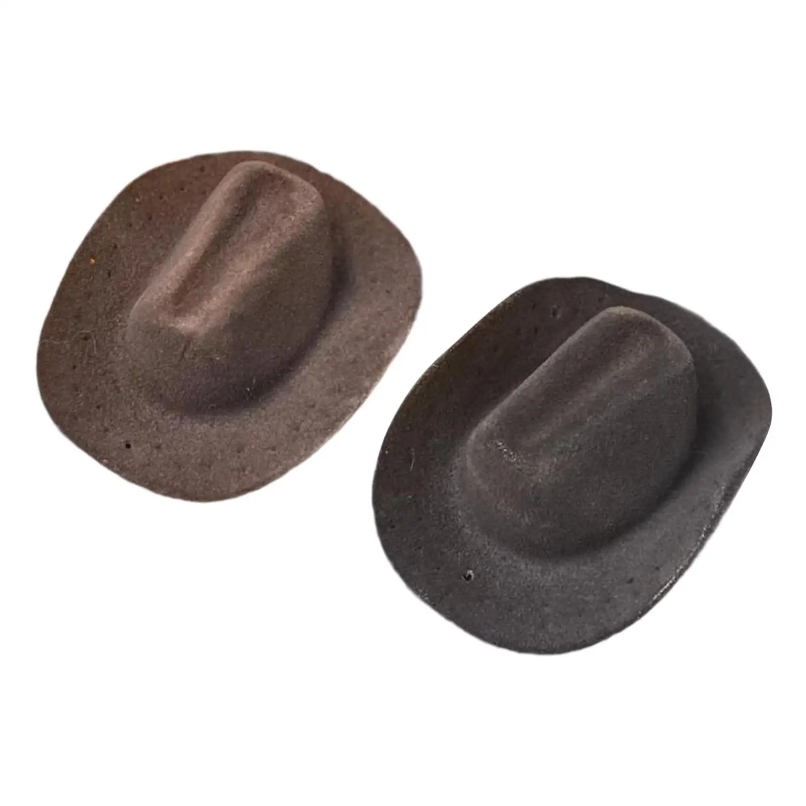 Chapéu de cowboy em escala 1/6 para bonecas em miniatura acessório de figura de 12 polegadas