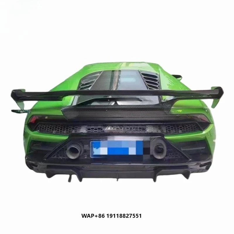 

Vors Style Carbon Fiber Rear Spoiler Wing For Huracan Lp610/Lp580 Trunk Bumper Lip Spoiler Top Wing