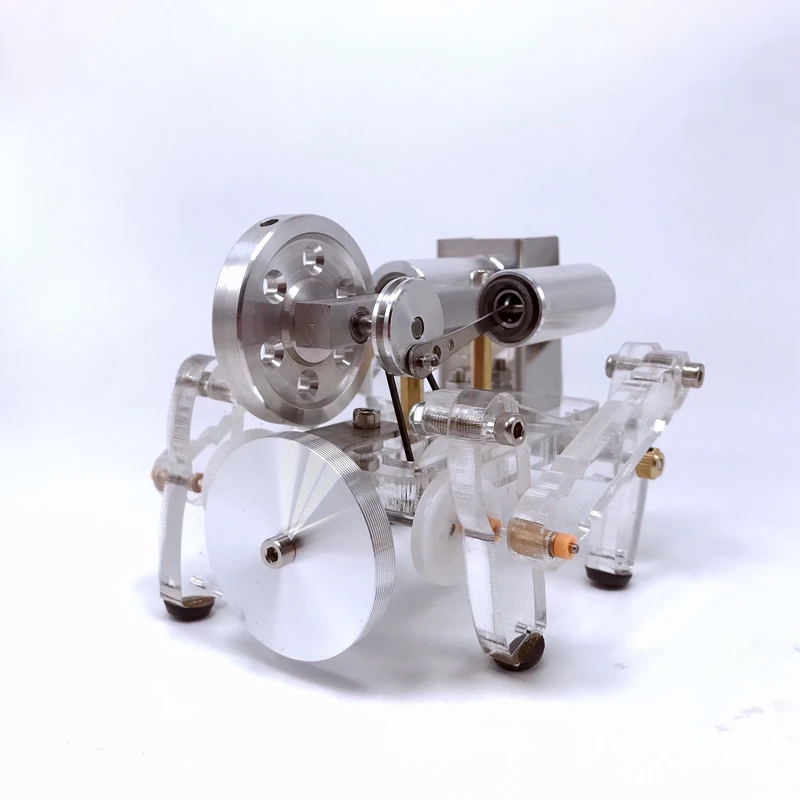 Retro Metal Stirling engine quadruped animal model motor set science and technology teaching toys props gifts