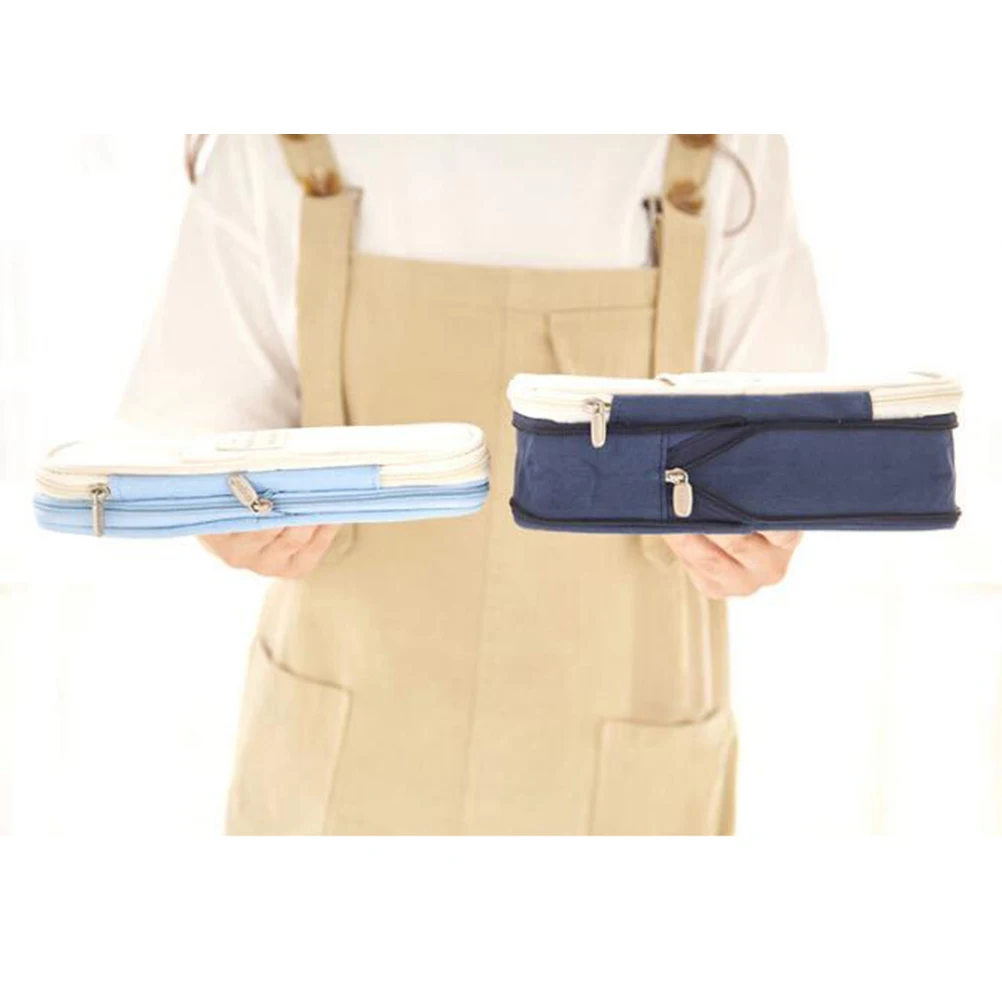 

Large Capacity Bag Pencil Case Multifunctional Stationery Storage Portable Pen Bags Smooth Zipper