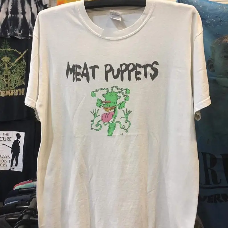 

Meat Puppets Vtg T Shirt Rock Band Unisex White Gift For Fan