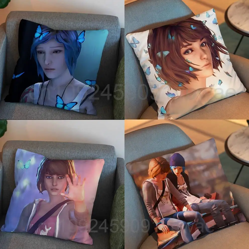 

Max Caulfield Chloe Life is Strange Pillow Case Sofa Living Room Bedroom Headboard Backrest Cushion Square Cushion Nap Time