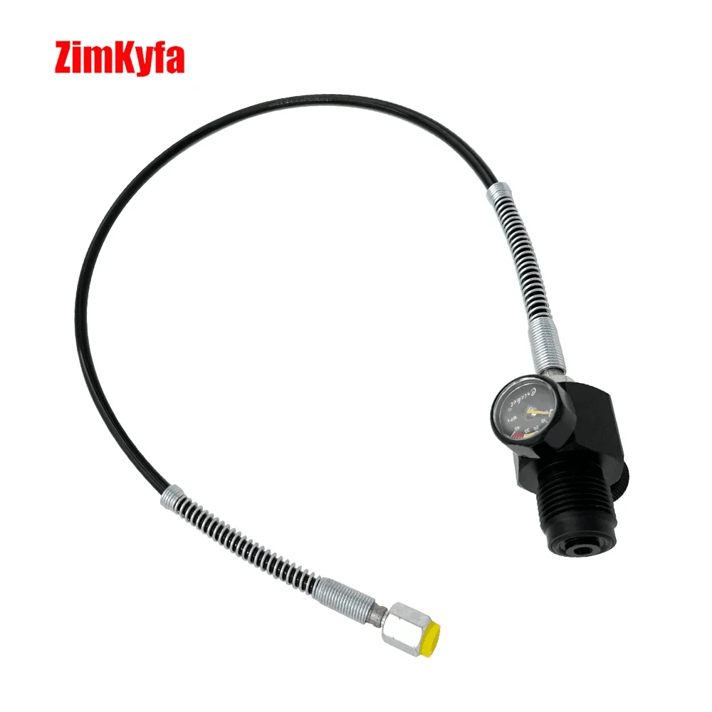 Scuba Diving 5/8BSPP Connector with DN3 Inflation Hose, Multiple Easy to Read and Accurate Pressure Gauges