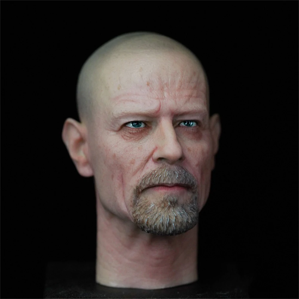 For Sale 1/6th Hand Painted The Breaking Bad Walter White Vivid Head Sculpture Carving for 12'' PH TBL Action Figure