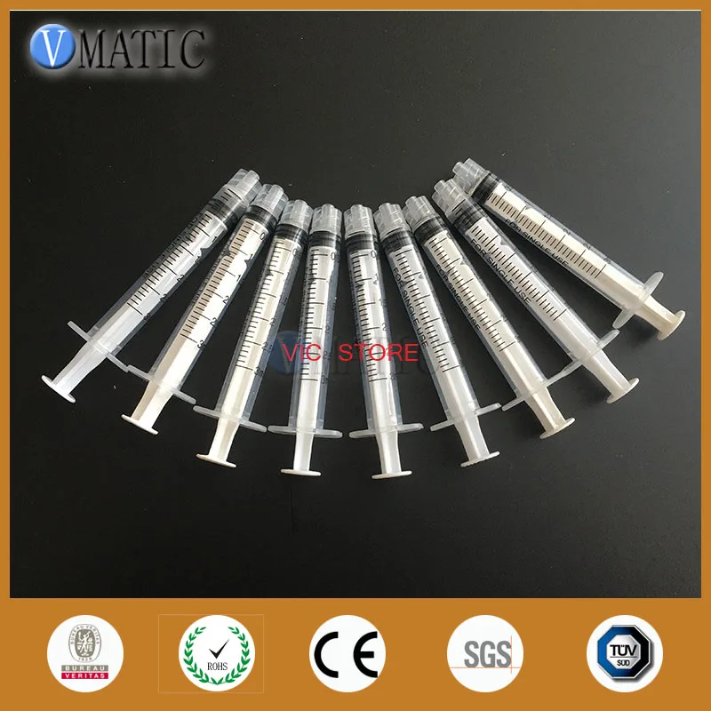 Free Shipping Non Sterilized 50Pcs 3ml 3cc Glue Dispensing Liquid Manual Plastic Syringe