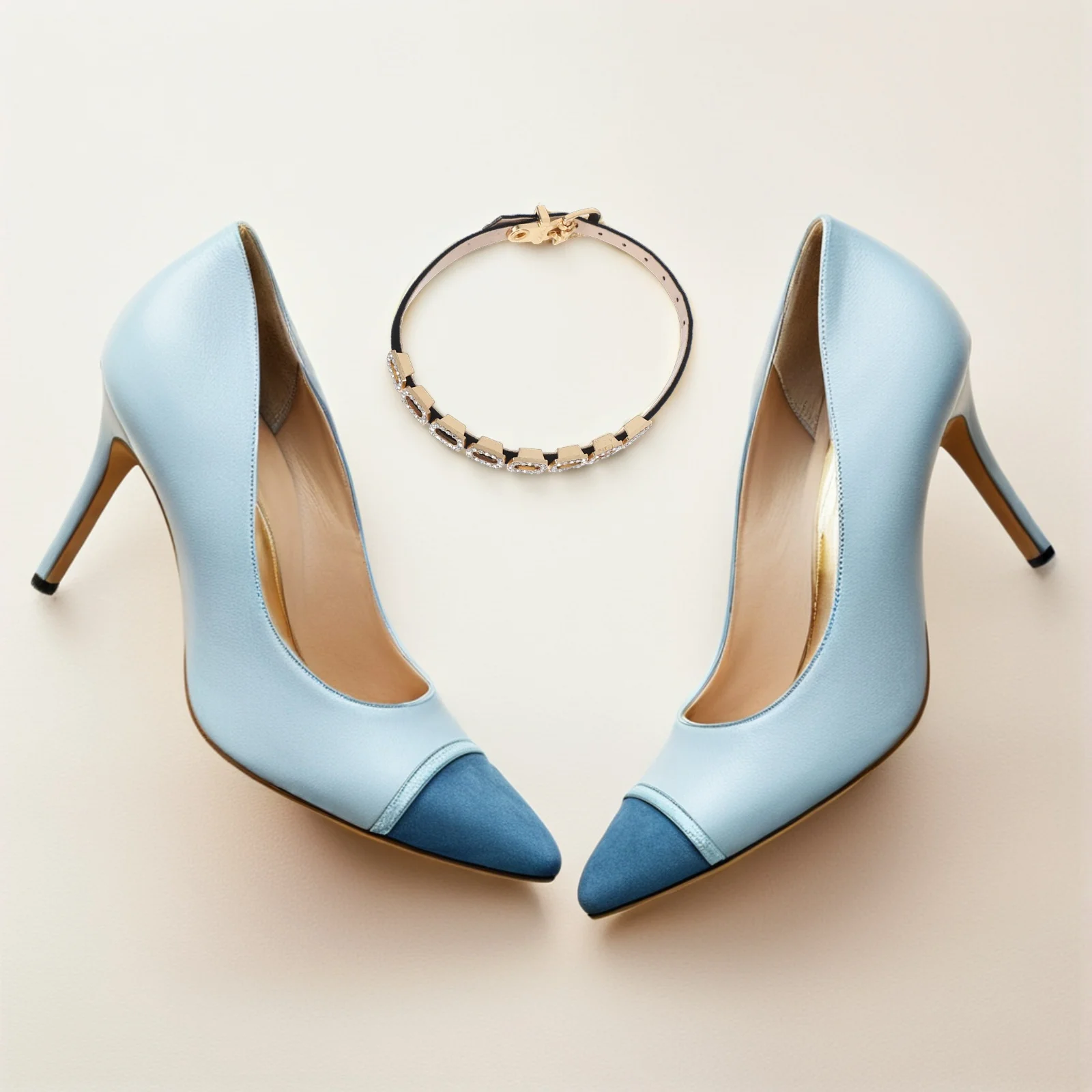 1 زوج حجر الراين عالية الكعب أربطة أحذية انفصال المضادة للانزلاق الأشرطة قابل للتعديل إكسسوارات أحذية للنساء مضخات الصنادل النعال #3