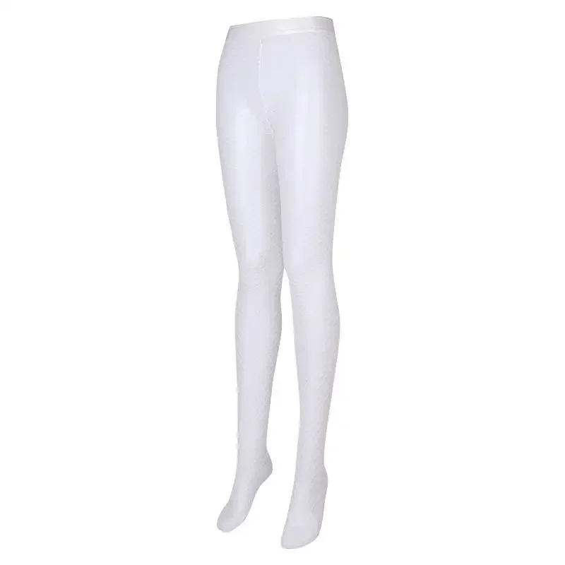 Meia-calça arrastão feminina plus que brilha no escuro, meia-calça arrastão com brilho neon reativo uv, roupa rave, meias para festival de música