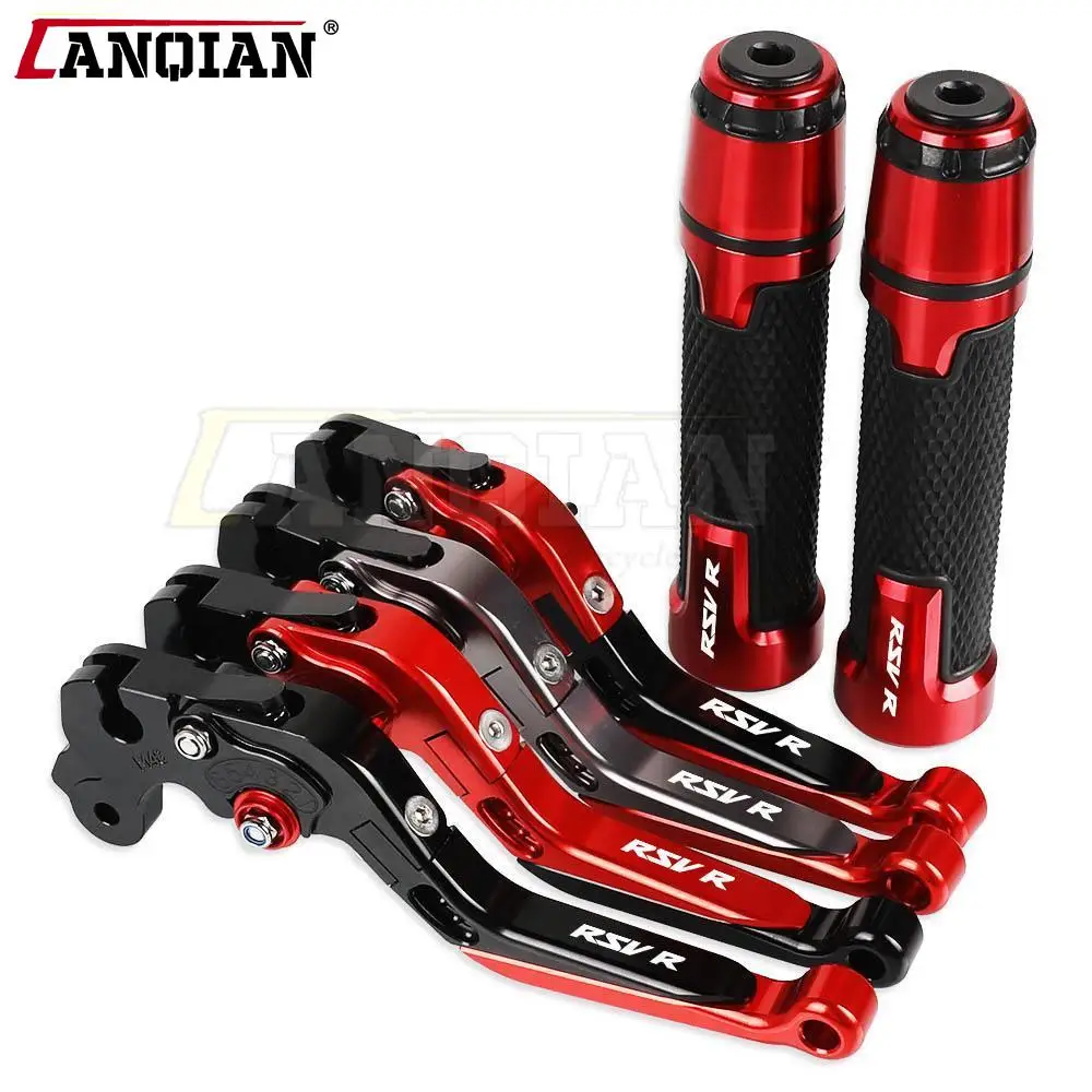 

RSVR Motorcycle Adjustable CNC Brake Clutch Levers Handlebar knobs Handle Grip Ends FOR APRILIA RSV R 1999 2000 2001 2002 2003