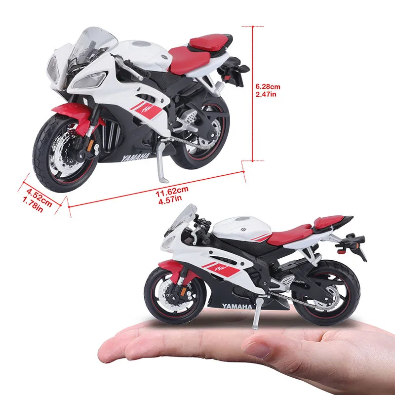 Maisto 1:18 yamaha 2008 YZF-R6 genuine motorcycle static model die cast car collectible gift toy juguetes toy car