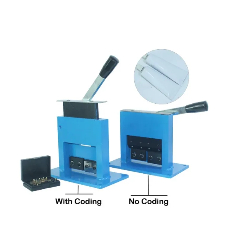 Hand Operated Aluminum Tube Sealing Machine, Metal Hose Tail Sealer for Shoe Polish, With Printing Function