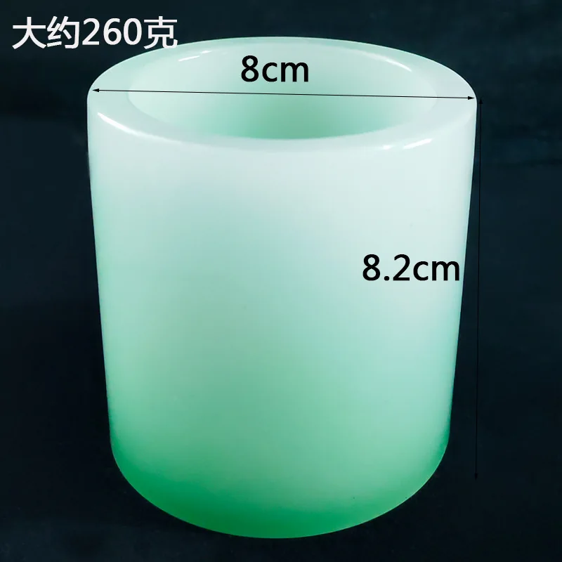 Imitation Jade Resin Pen Holder Creative Simple Office Supplies Stationery Tube Desktop Storage Gift