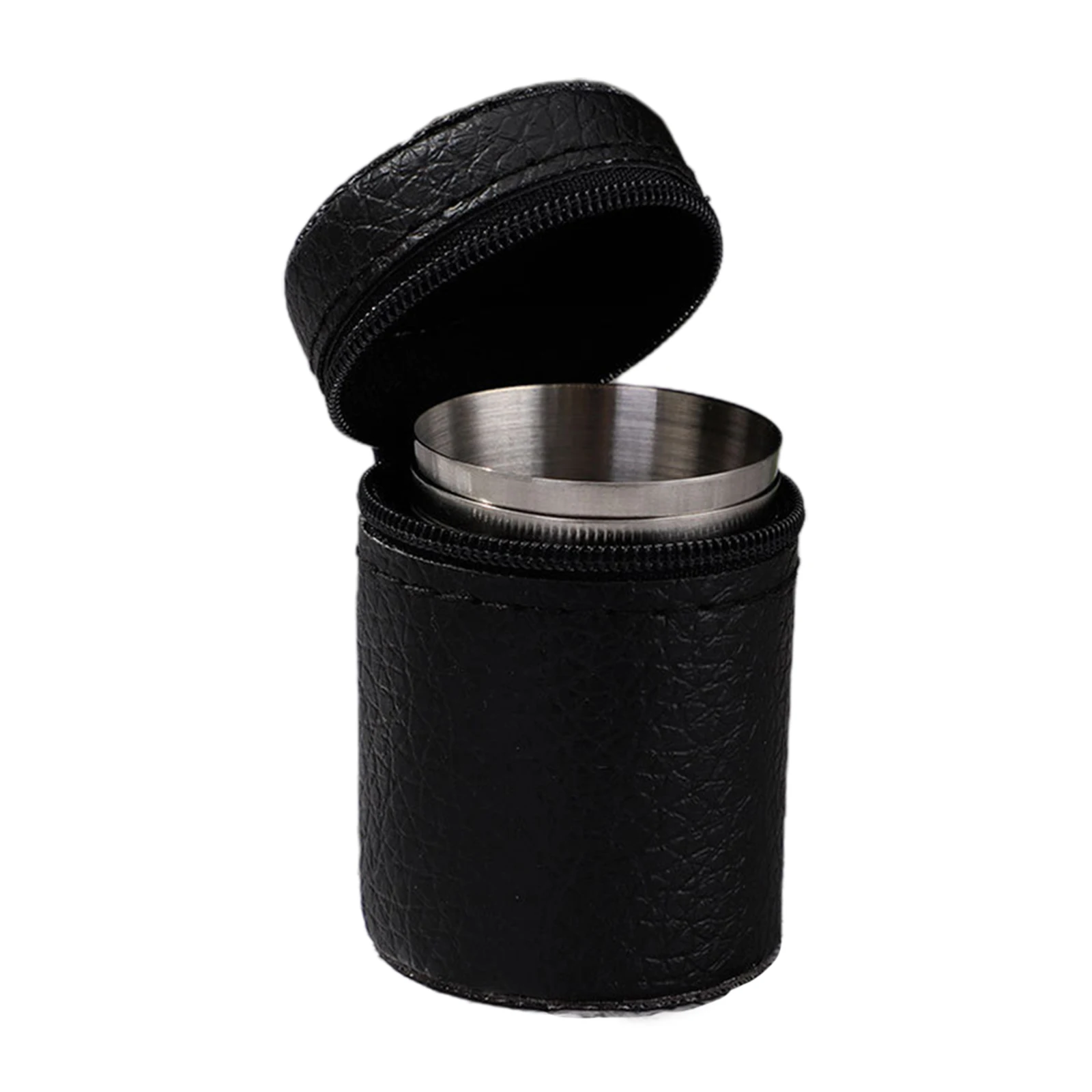 4Pcs/Set 30/70/160ml Outdoor Travel Stainless Steel Cups With Case Portable For Whisky Wine With Case Portable Drinkware