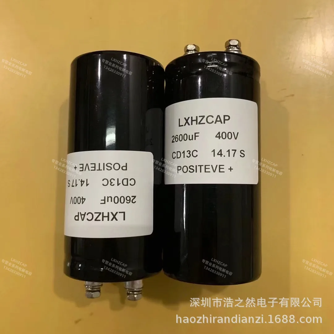 

New electrolytic capacitor CD13C 400V2600UF 50x105450vdc2600mfd screw pin